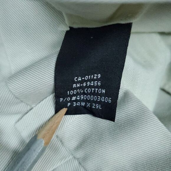 Lauren Ralph Lauren Pants Men's 34x29 Lot Of 2 Khaki Preppy 100% Cotton Cuffed - Picture 5 of 13